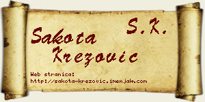 Šakota Krezović vizit kartica